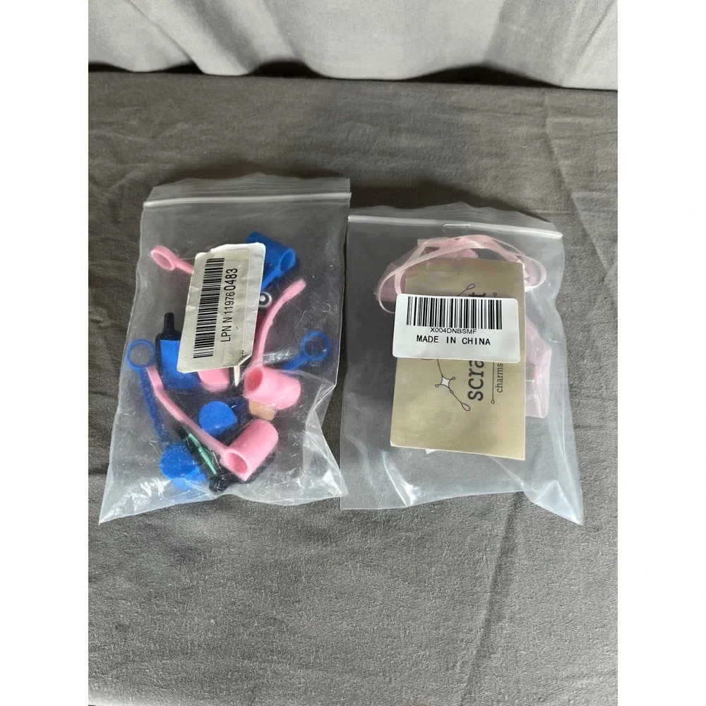 Nurse Doctor Medical Straw‎ Cover Set Badge Reel Set Cancer Awareness Ribbon